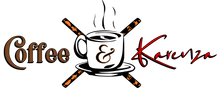 Load image into Gallery viewer, Coffee &amp; Karenza Log - Enamel Mug
