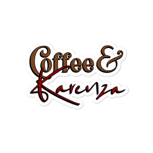 Coffee & Karenza Logo Premium Sticker