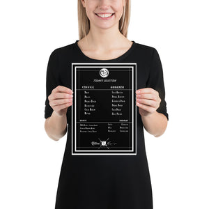 Full Menu - Coffee Station Print