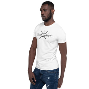 Cream, No Sugar - Black and White Emblem on White Tee