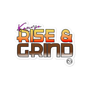 Karenza: Rise & Grind Premium Sticker