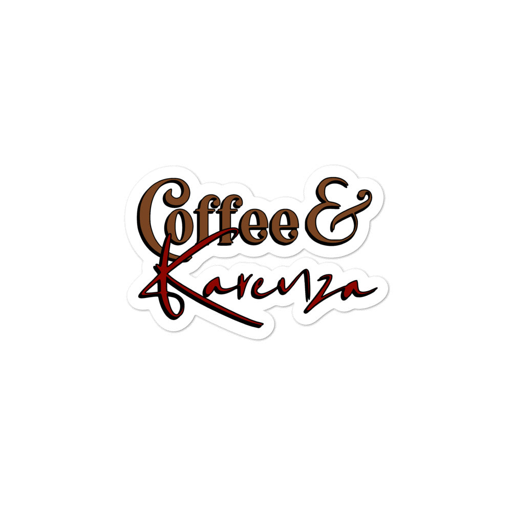 Coffee & Karenza Logo Premium Sticker