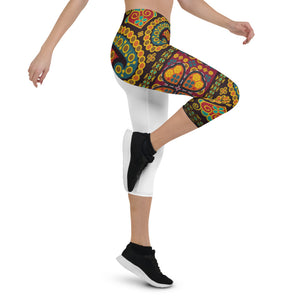 Thai Sarong - Capri Leggings