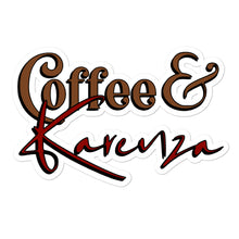 Load image into Gallery viewer, Coffee &amp; Karenza Logo Premium Sticker
