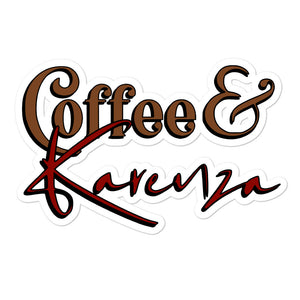 Coffee & Karenza Logo Premium Sticker