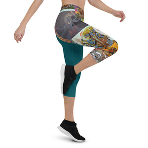 Goddess Kali - Capri Leggings