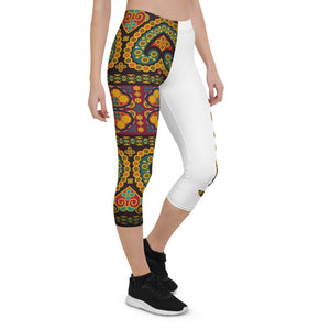 Thai Sarong - Capri Leggings