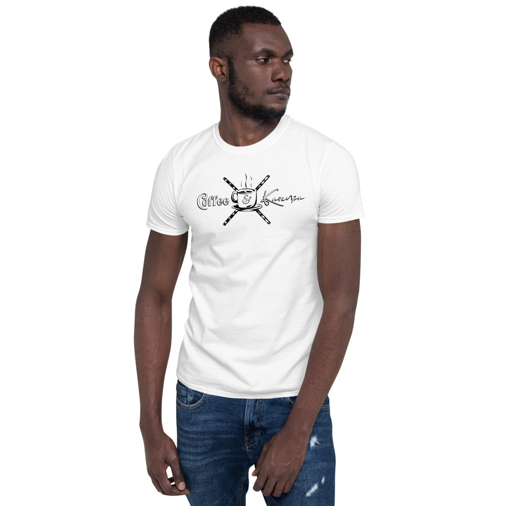 Cream, No Sugar - Black and White Emblem on White Tee