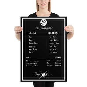 Full Menu - Coffee Station Print