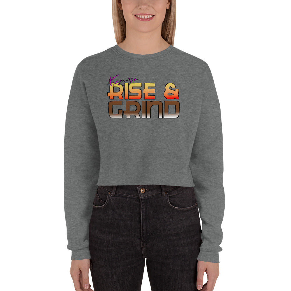 Rise & Grind - Pullover Crop Sweatshirt