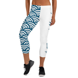 Seigaiha - Capri Leggings