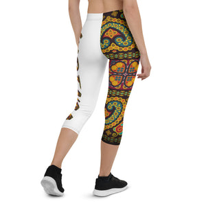 Thai Sarong - Capri Leggings