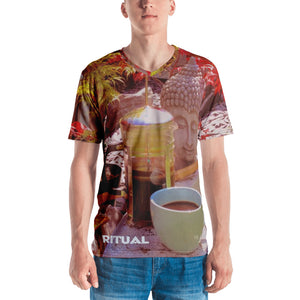 RITUAL Zen Garden - V-Neck All-Over Print Tee