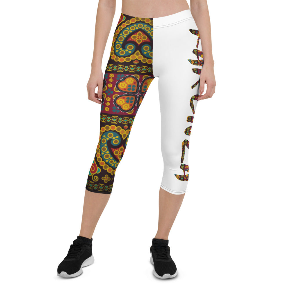 Thai Sarong - Capri Leggings