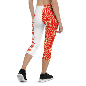 Batik Sarong - Capri Leggings