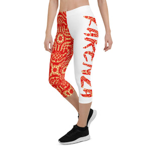 Batik Sarong - Capri Leggings